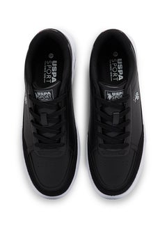 U.S. Polo Assn. Men's Black hite Low-Top Sneakers - Lightweight Lace-Up Design, Comfortable for Everyday Outfits  - Image 4