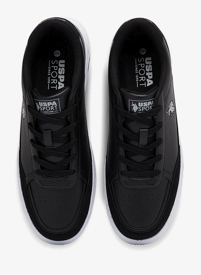 يو اس بولو اسن سنيكرز رجالي أسود بتصميم عصري مريح - Image 4