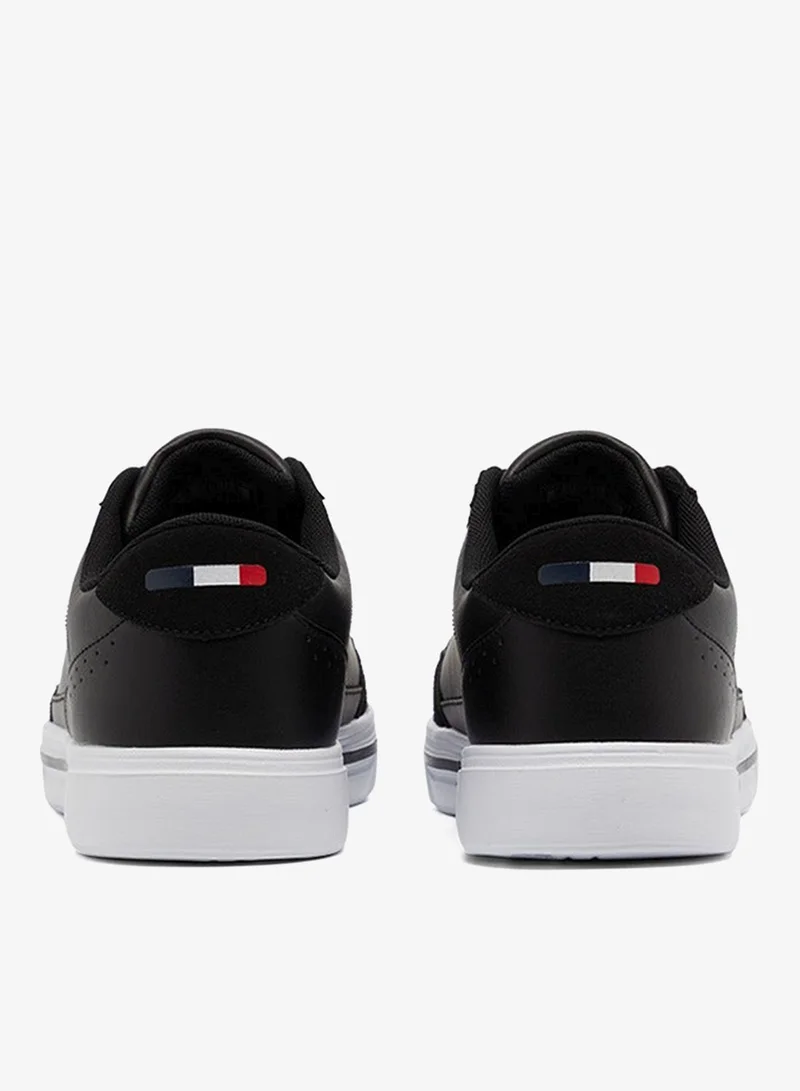 U.S. Polo Assn. Black Men's Black Low-Top Sneakers - Lightweight Shoes Lace-Up Design, Comfortable for Everyday Outfits for Men | Best Price UAE