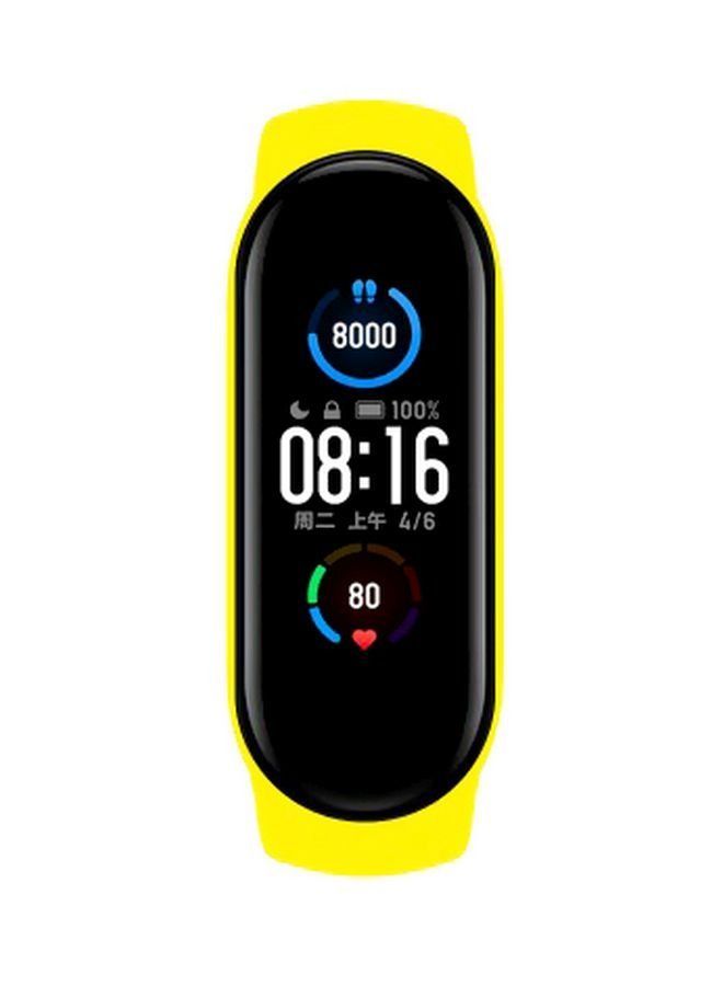 Replacement Strap For Xiaomi Mi Band 5 Yellow  - Image 2