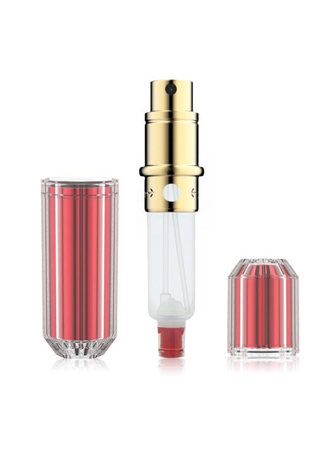 Travalo Bijoux Oval Perfume Atomizer - Elegant Design for Valentine's Day - Reusable, Airtight, Easy Fill Mini Pump Sprayer - Crystal-Like Outer Shell - Red - Image 2