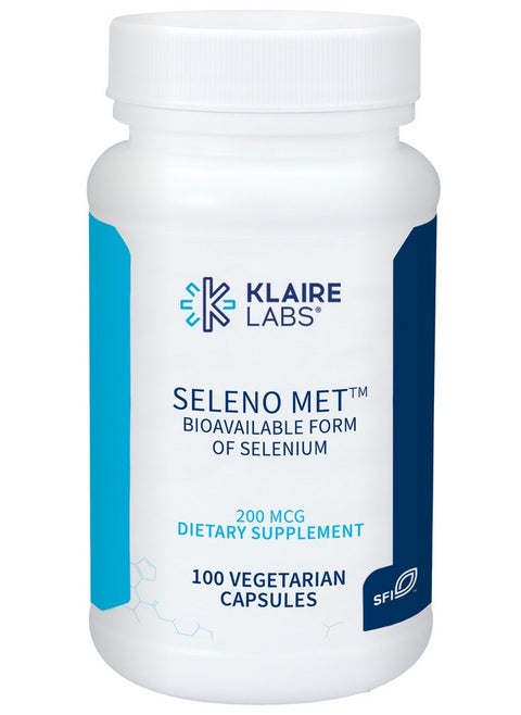 Seleno Met 200Mcg Selenium As Hypoallergenic Selenomethionine Bioavailable Antioxidant Support With No Yeast Dairy & Gluten Free (100 Capsules)