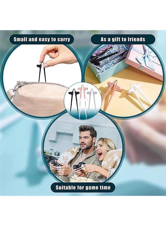 8 Piece Finger Chopsticks, Game Player Snack Chopstick Holder Lazy Auxiliary Chopsticks, Portable Snack Clamp Clips, No Dirty Hands Finger Tongs - Image 3