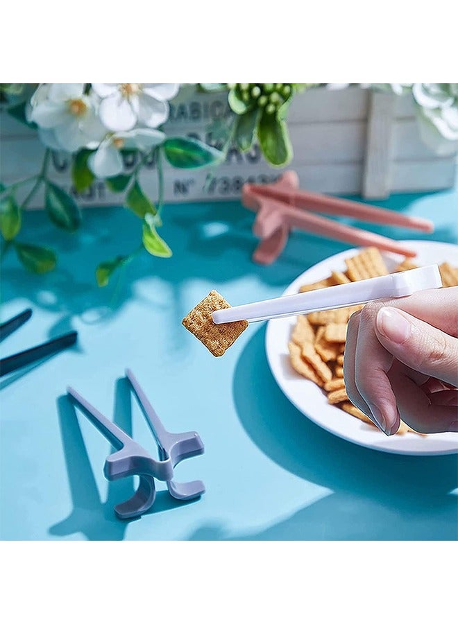 8 Piece Finger Chopsticks, Game Player Snack Chopstick Holder Lazy Auxiliary Chopsticks, Portable Snack Clamp Clips, No Dirty Hands Finger Tongs - Image 4
