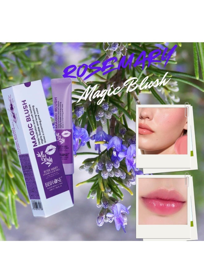 BBROSE Rosemary Magic Blush 20ml – Long-Lasting Organic Liquid Blush for Lips & Cheeks, Buildable Vegan Makeup for a Natural Matte Finish and Radiant Glow - Image 3