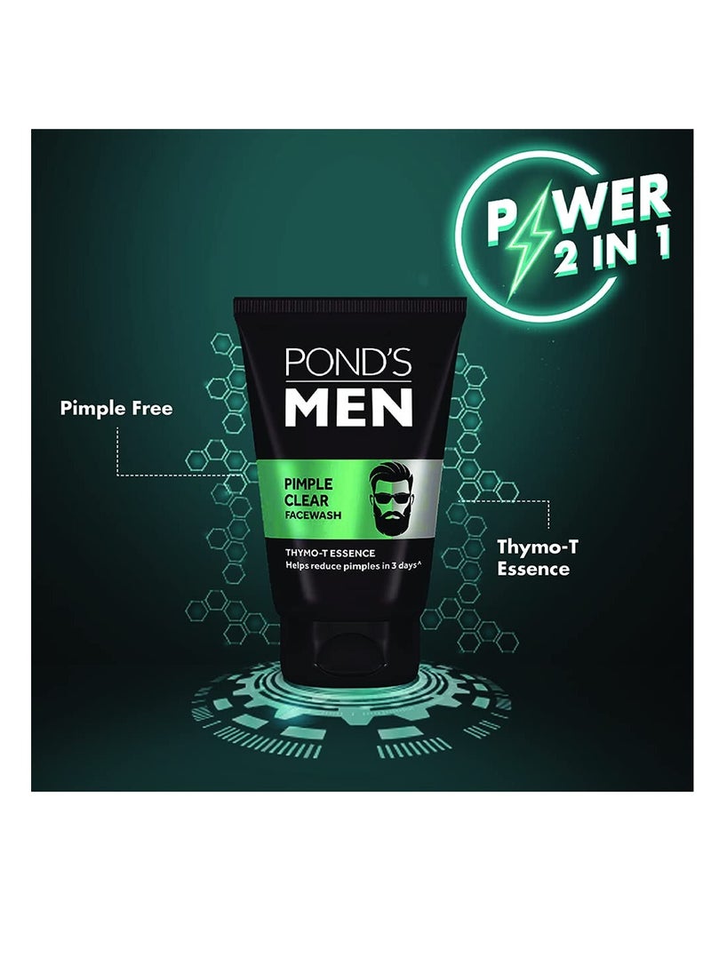 PONDS Men Pimple Clear Facewash, 100 g  - Image 3