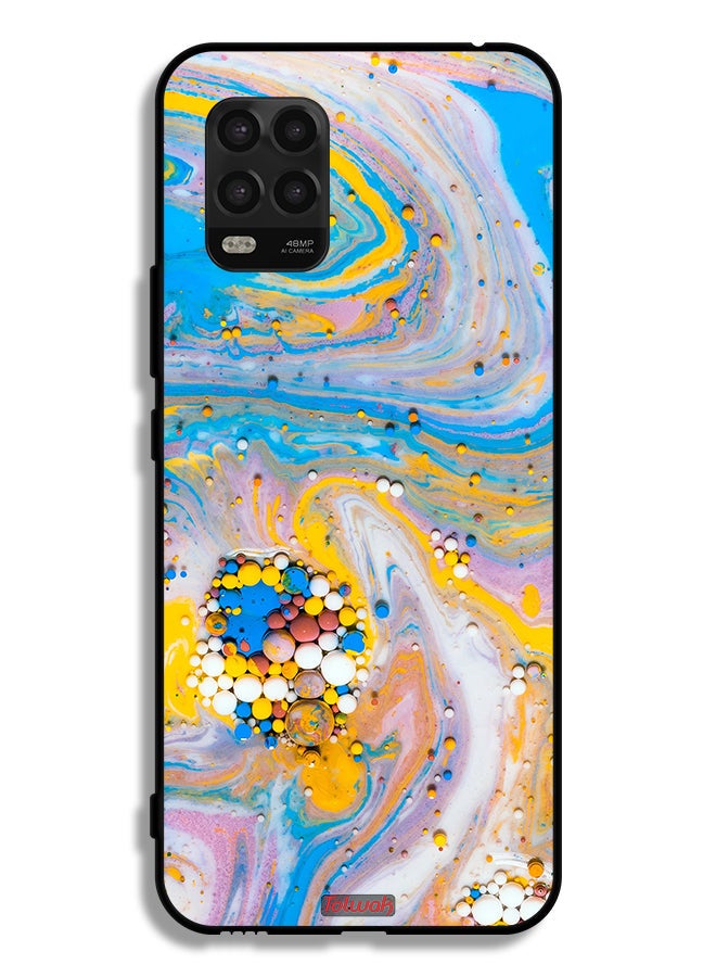 Tolwak Xiaomi Mi 10 Lite 5G Protective Case Cover Gems Colorful Abstraction - Image 2