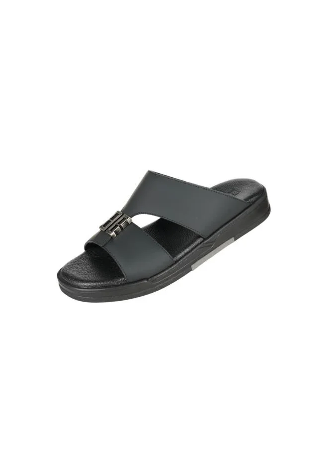 barjeel uno 008-3651 Barjeel Uno Mens Arabic Sandals MSA144 Black