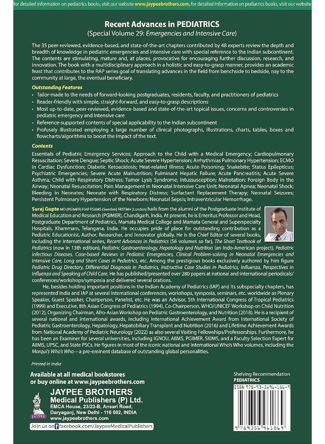 Recent Advances in Pediatrics (Special Volume 29): Emergencies and Intensive Care  - Image 2