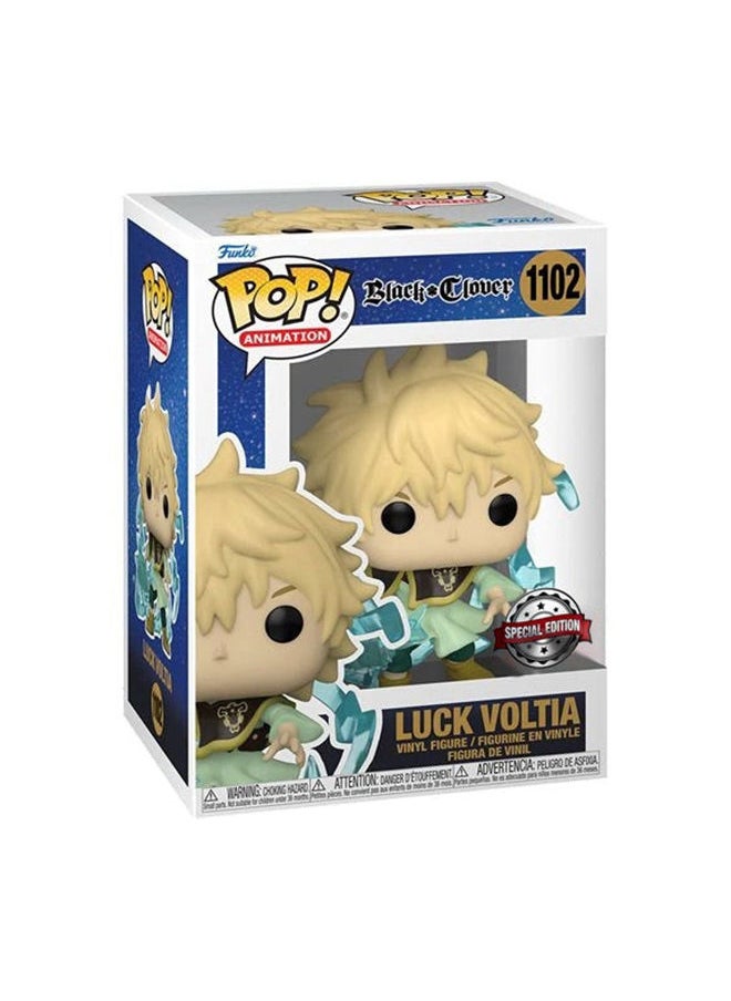 Funko أنيميشن بلاك كلوفير - لوك فولتيا مع مطاردة (GW)(استثنائي)، تمثال عمل قابل للتحصيل - 60707  - Image 2