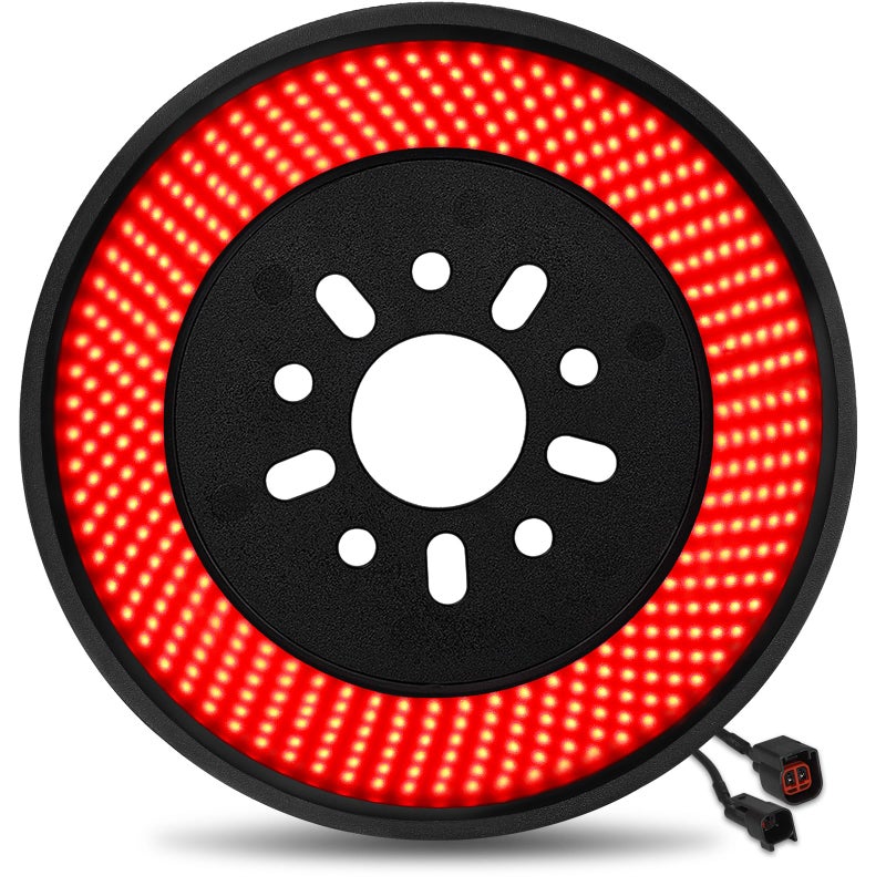 Generic Drieaco Spare Tire Brake Light, 3rd Third Brake Light Plug & Play, 405PCS LED Rear Wheel Light Super Bright Tail Light Red Ring Brake Light for 2007-2018 Jeep Wrangler JK JKU Accessories - Image 1
