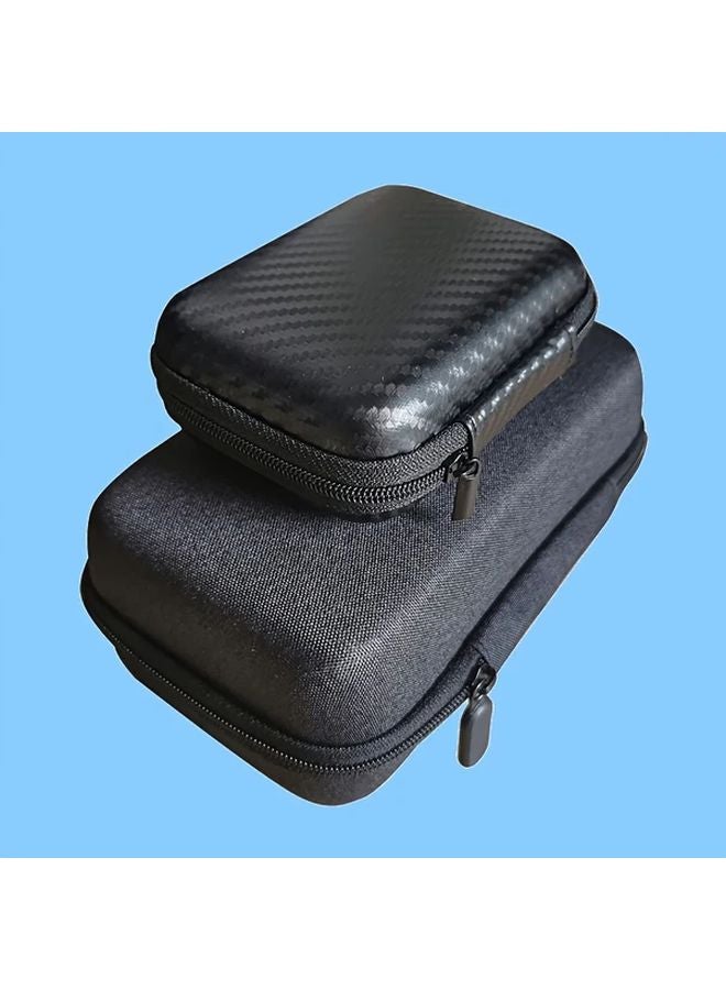 Large Small 2pcs Black EVA Storage Bag Hard Shell Case for Electronics Accessories - Image 5