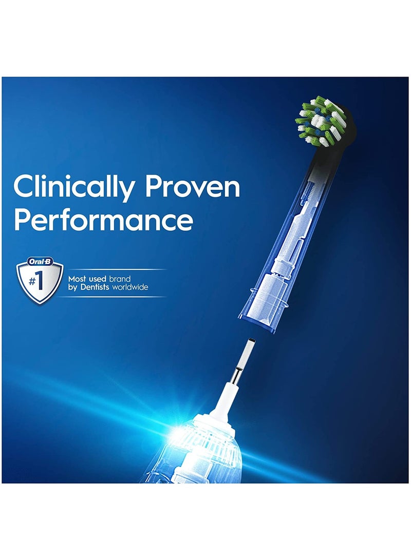 Oral-B Cross Action Electric Toothbrush Head - Pack of 4 - Black - Image 5