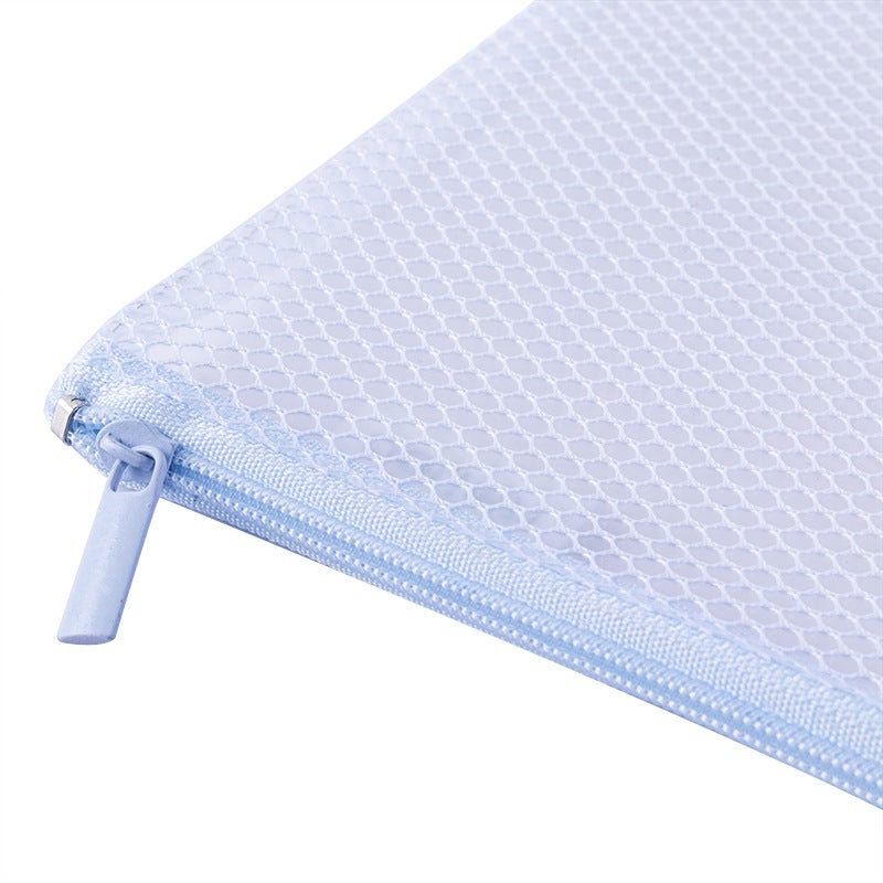 Deli 72587 Zipper Bag Beiming Fish File Bag Transparent Storage Bag A4 Student Test Paper Clip Small Fresh - Image 2
