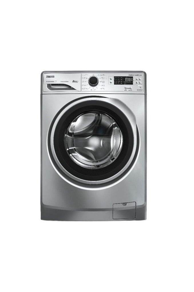 ZANUSSI Zanussi Automatic Washing Machine, 7 kg, 1200 RPM, Steam Max, Inverter, Digital ZWF7241SS7 - Silver 