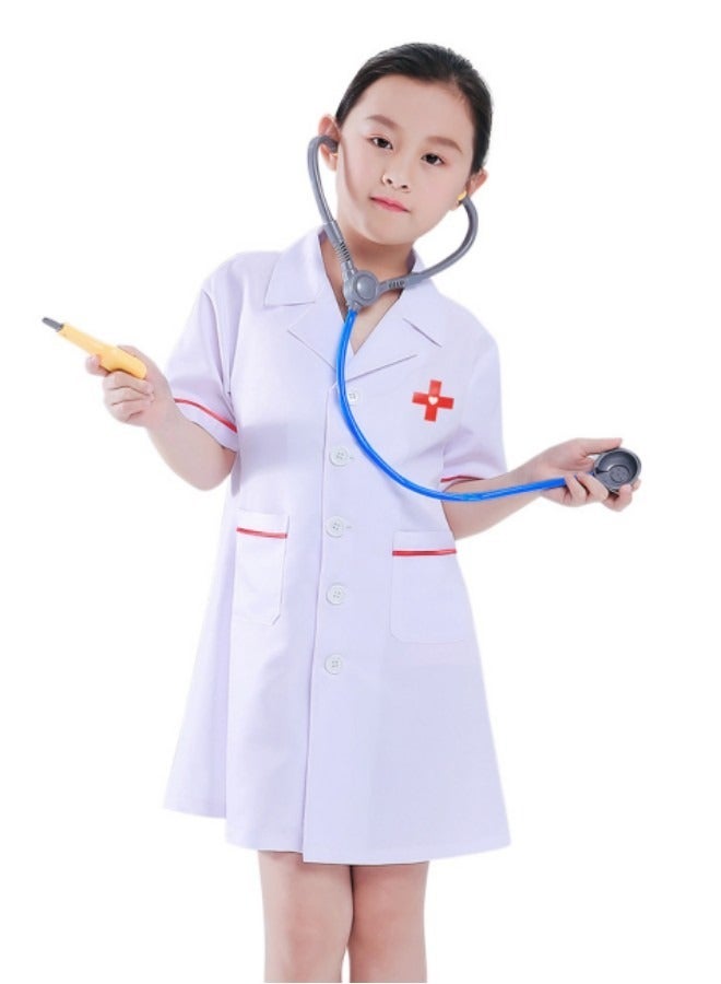 GGEROU Kids Cosplay Costume,Doctor costume for Kids,Role Play Kit with Gift Accessories,Suitable for Children 100-140cm  - Image 2