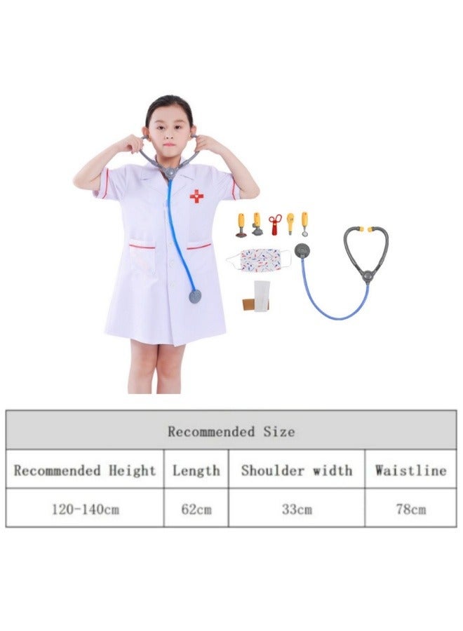 GGEROU Kids Cosplay Costume,Doctor costume for Kids,Role Play Kit with Gift Accessories,Suitable for Children 100-140cm  - Image 5