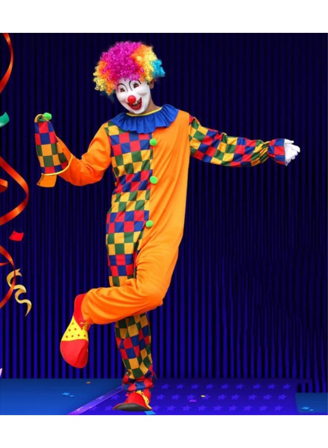 Kids Clown Costume with Hat – Medium Size (4–6 Years) Fancy Dress for Birthday Parties, Halloween, Carnival, School Plays & Costume Events - Image 2