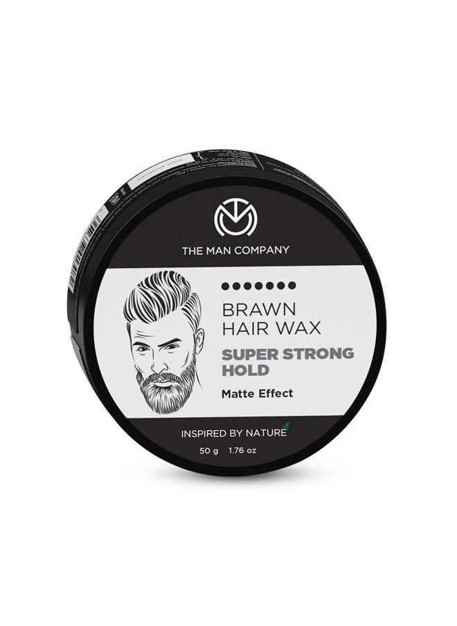 The Man Company Hair Styling Wax Cream with Almond Oil & Argan Oil (1.7oz) | For Extra Strong Hold and Matte Effect All Day - Paraben & Silicon Free  - Image 1