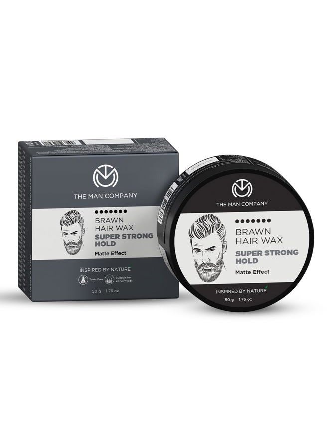 Hair Styling Wax Cream with Almond Oil & Argan Oil (1.7oz) | For Extra Strong Hold and Matte Effect All Day - Paraben & Silicon Free