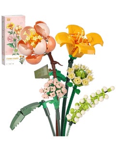 ULHYC Mini Bricks Flower Bouquet Building Sets Home Decor Artificial Flowers DIY for Children Teens Adults Home Decoration Gift  - Image 1