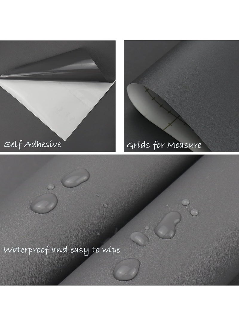 Anna 40CM x 5M Self-Adhesive Waterproof and Moisture-Proof Solid Color Simple Decorative Wallpaper - Image 2