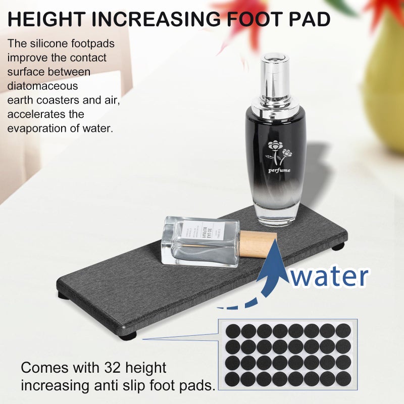 Lyxel 3PCS Stone Drying Tray, Water Absorbing Stone Tray for Sink, Stones Soap Trays, Fast Dry Diatomite Stones Mat,Used for Hand Soaps,Sponge,Toothbrush Holder in Bathroom Counter and Kitchen Sinks - Image 2