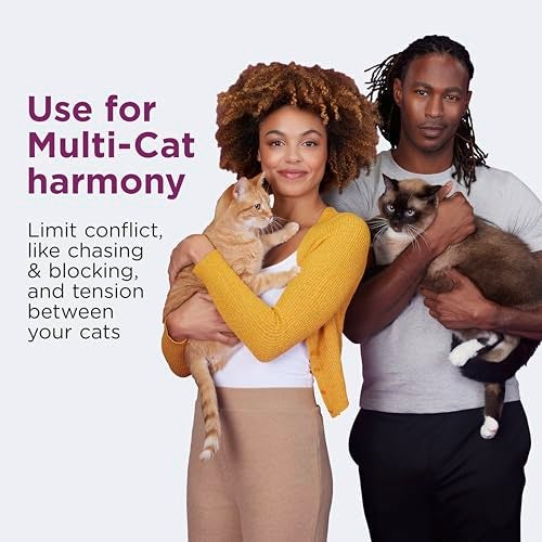 COMFORT ZONE Multi Cat Calming Diffuser Refill 6 Pack Cat Calming Pheromone Refills Help Reduce Anxiety Stress Scratching Urine Marking MultiCat Aggression 30Day Refills 180Day Supply - Image 3