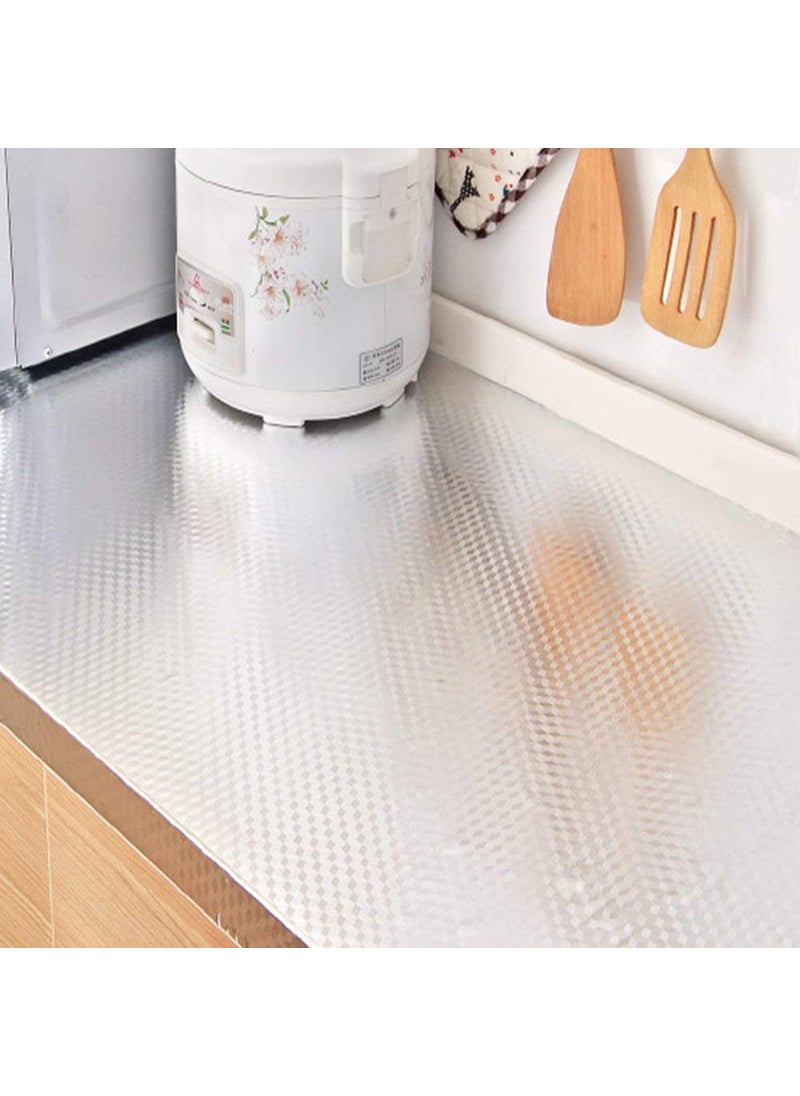 Pink Pari - Pink Pari Aluminium Foil Stickers, Kitchen Backsplash Wallpaper, Self-Adhesive Wall Sticker Waterproof Anti-Mold and Heat Resistant for Walls Cabinets Drawers and Shelves - Image 1