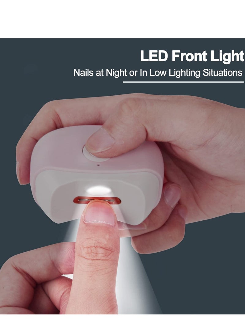 Excefore Automatic Electric Nail Clippe, USB Rechargeable Safety Fingernail Trimmer with LED Light & 2 Speeds with Nail Scraps Storage for Baby, Kids, Seniors and Adult  - Image 4