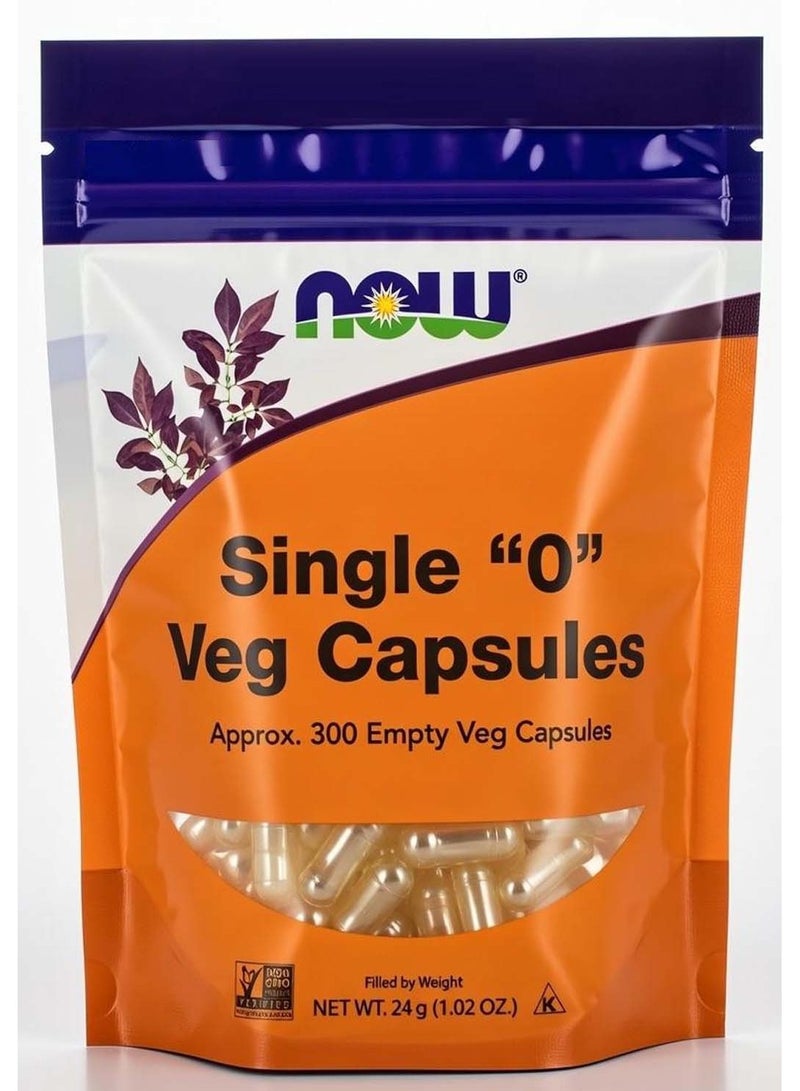 كبسولات نباتية مفردة مقاس 0، حوالي 300 كبسولة نباتية فارغة