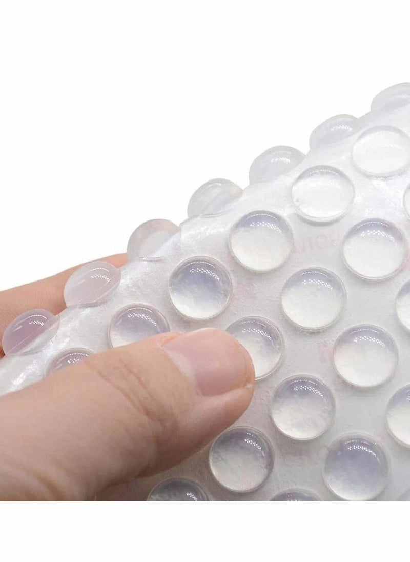 Excefore 200 Pieces Rubber Feet Pads Adhesive Buffer Pads Door Bumpers Self Stick Noise Dampening Pads Small Clear Soft Silicone Close Cabinet & Furniture Bumpers 9 mm Diameter x 3 mm (Clear)  - Image 2