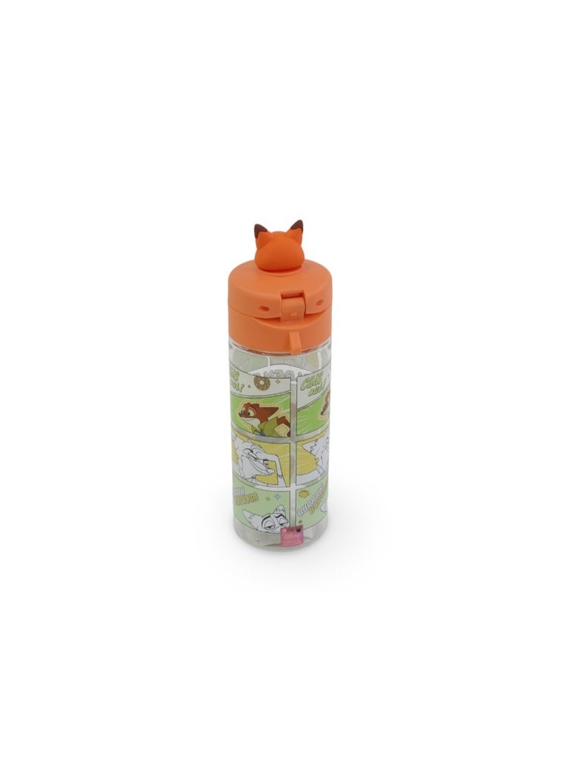 TOKYO Zootopia Plastic Water Bottle – Orange - Image 2