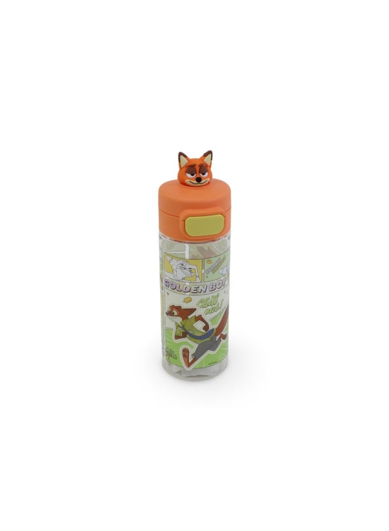 TOKYO Zootopia Plastic Water Bottle – Orange - Image 1
