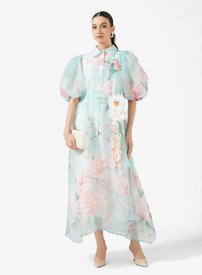 خزانة فستان بطبعة زهور - Image 1