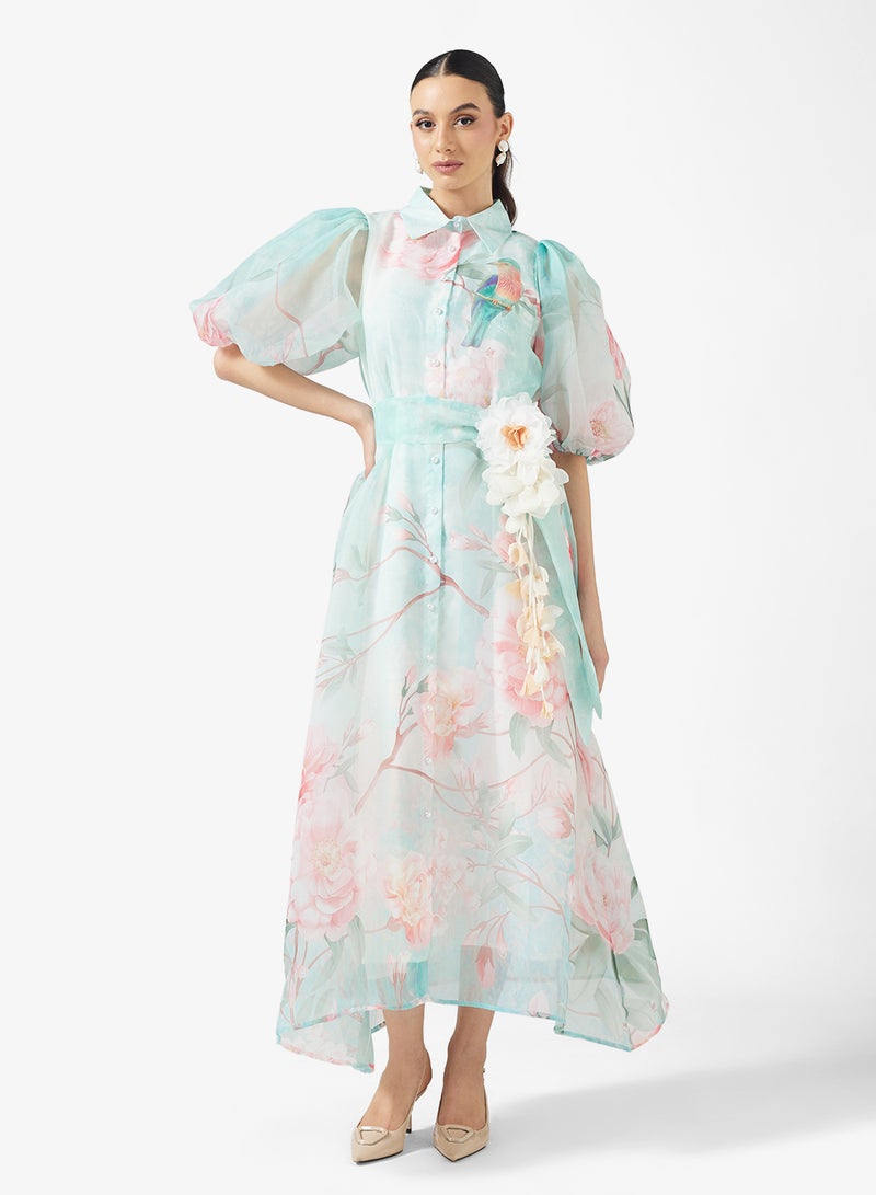 خزانة فستان بطبعة زهور - Image 4