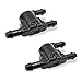 Flygun 2 PCS Car Windshield Wiper Washer Check Valve 3 Port Cleaning Nozzle Replacement 8532128020 Wiper Spray Pipe Cleaning Connector Accessory Compatible with Toyota Lexus Black - Image 2