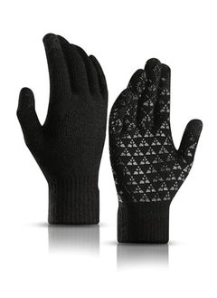 RATSAW 1 Pairs of Winter Knit Gloves for Men with Upgraded Touch Screen Anti-Slip Gloves  - Image 1