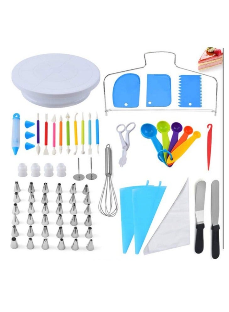 Decorating tip set 66-piece kitchen cake decorating tools Cake turntable baking tools