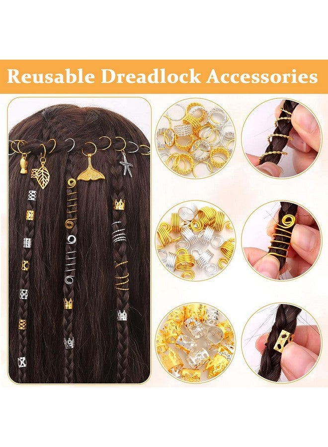 PALAY¬Æ 292pcs Hair Jewelry for Braids & Dreadlocks, Assorted Stylish Metal Hair Pendants, Coils Rings Clips Accessories for Women & Girls - Image 3