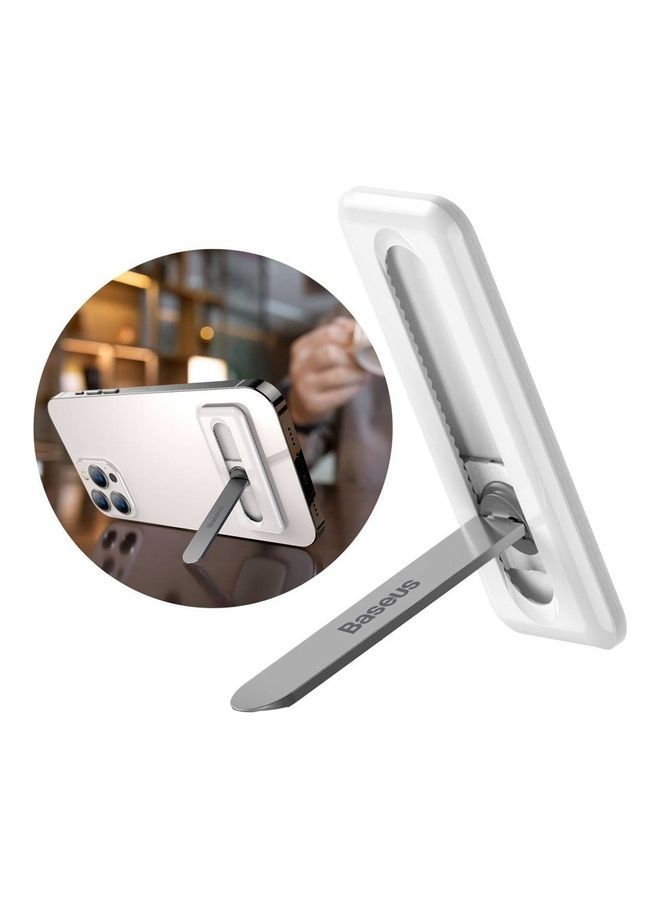 NIBEMINENT Universal Foldable Bracket For Phone White - Image 2