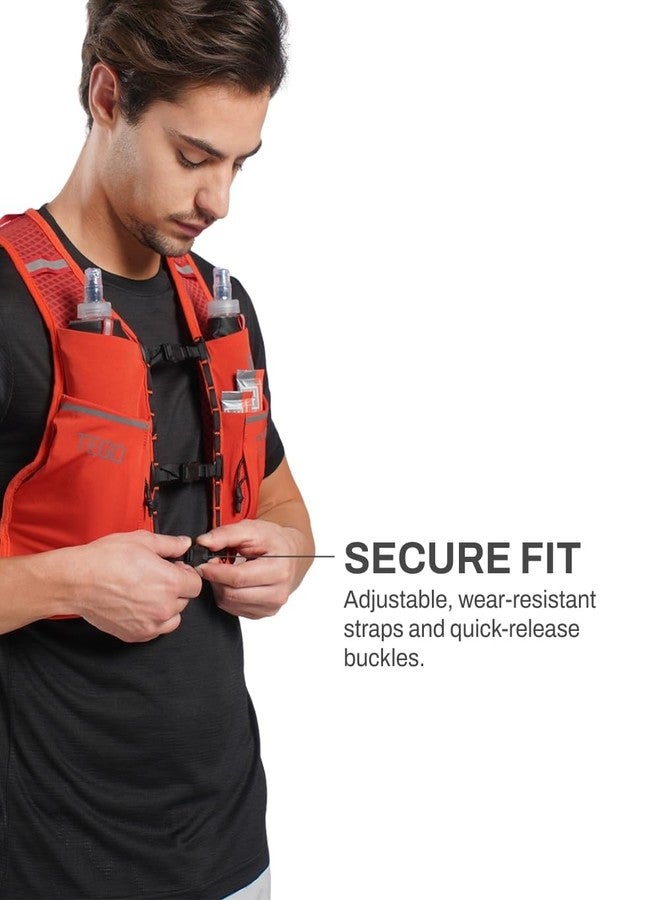 TEGO Pacer Lite Running Hydration Vest | Lightweight Minimalist Running Vest | Compatible with 200 ml / 250 ml / 500 ml Soft Flasks | Reflective | for Running & Training - Image 5