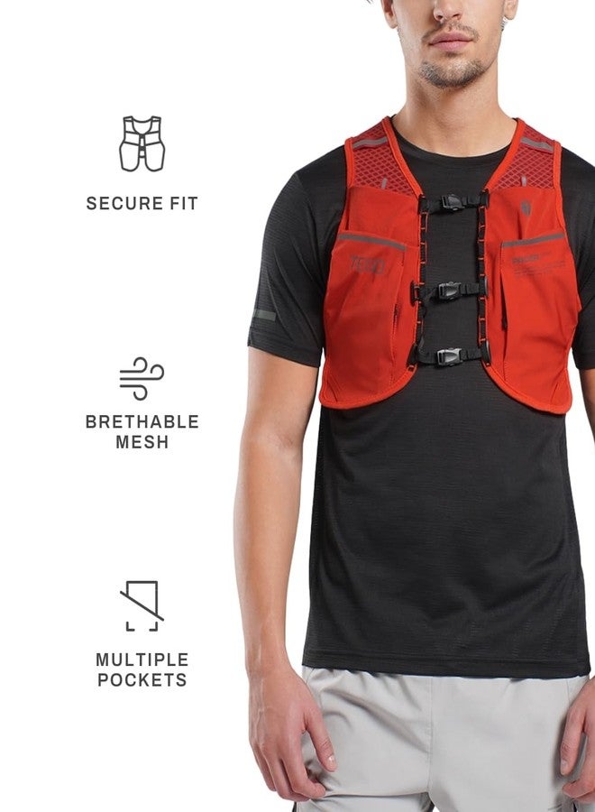 TEGO Pacer Lite Running Hydration Vest | Lightweight Minimalist Running Vest | Compatible with 200 ml / 250 ml / 500 ml Soft Flasks | Reflective | for Running & Training - Image 2