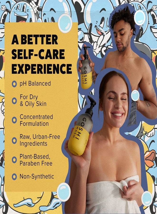 GOSHI Super Vitamin Body Wash 3.4 oz - pH-Balanced Exfoliating Body Wash for Men and Women - For All Skin Types - Image 3