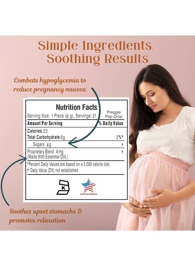 Three Lollies Preggie Drops - Pregnancy Nausea Relief - Naturally Flavored Lozenges to Relieve Morning Sickness Symptoms - Natural Essential Oils for Nausea Prevention - 4 Flavors - 21 ct  - Image 3