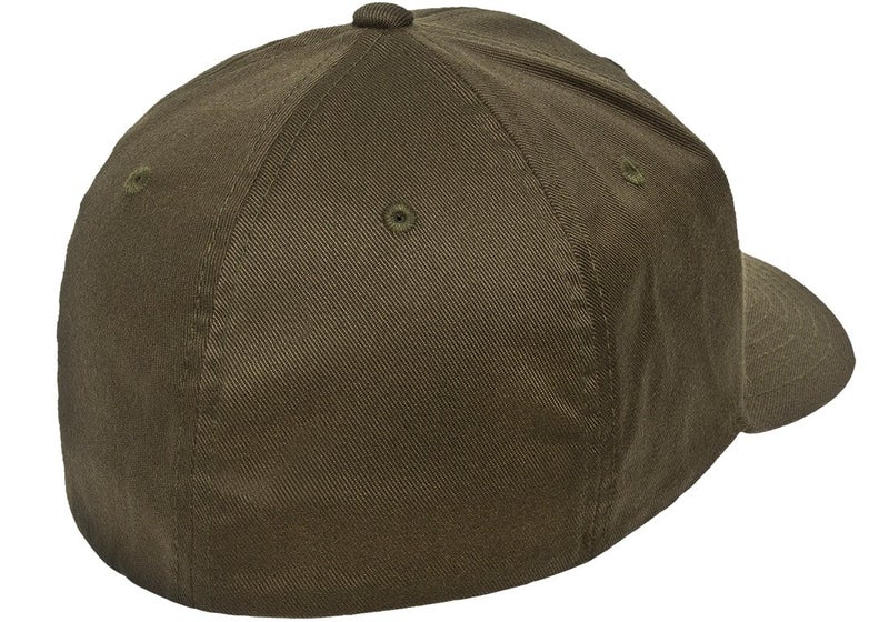 Flexfit 6277 Wooly Combed Twill Cap - Small/Medium (Olive) - Image 2