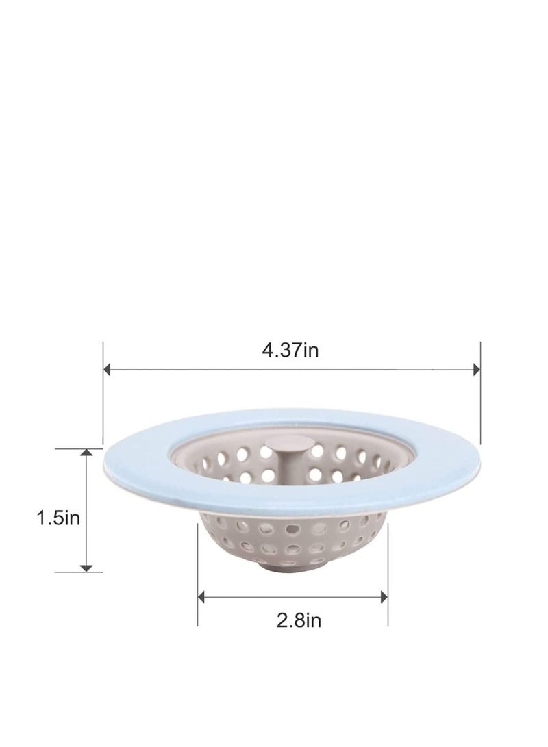 Y&D Kitchen Sink Strainer Stopper Kit, Silicone Drain & Stopper,Good Grips Large Wide for Sink, shower drain hair catcher, sink cover  - Image 3