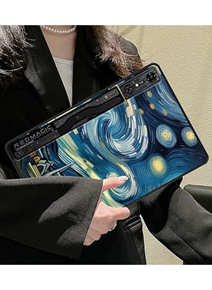 general Cace for ZTE Nubia Red Magic Gaming Pad Pro 10.9-inch (2024),Starry Sky Anti-fall Tablet Case,Durable Anti-friction Kids-Friendly Protective Cover - Image 1