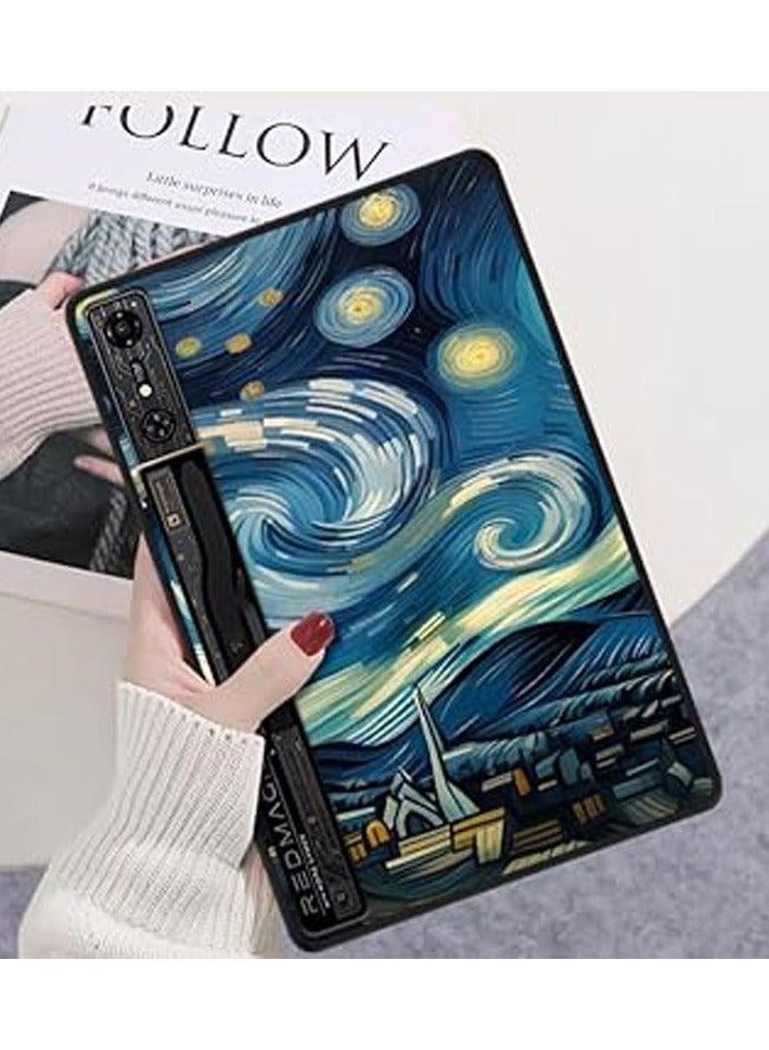 general Cace for ZTE Nubia Red Magic Gaming Pad Pro 10.9-inch (2024),Starry Sky Anti-fall Tablet Case,Durable Anti-friction Kids-Friendly Protective Cover - Image 3