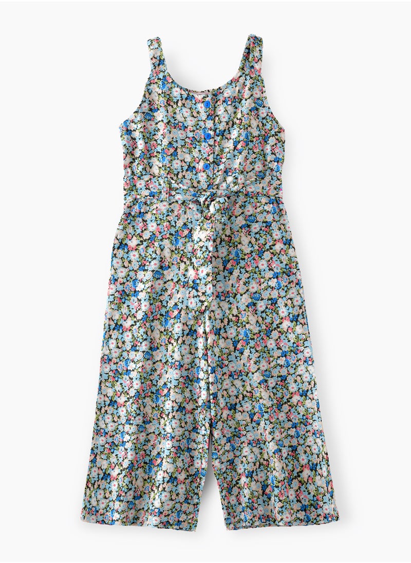 Jelliene - Sunny Smiles: Girls' Soft Viscose Jumpsuit | Comfy Chic & Summer Fun - Image 1